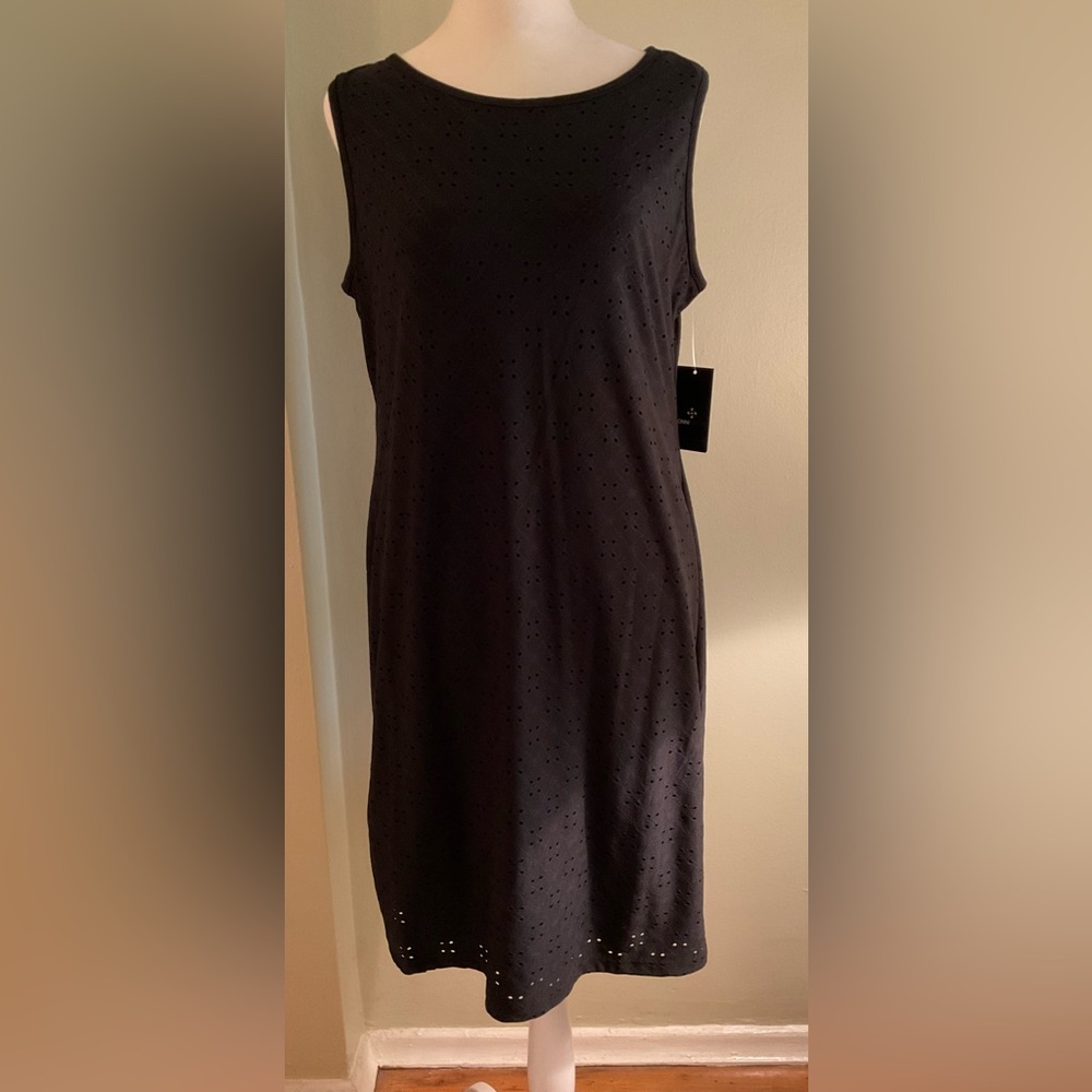 Ronni Nicole Black Sleeveless Dress Large NWT